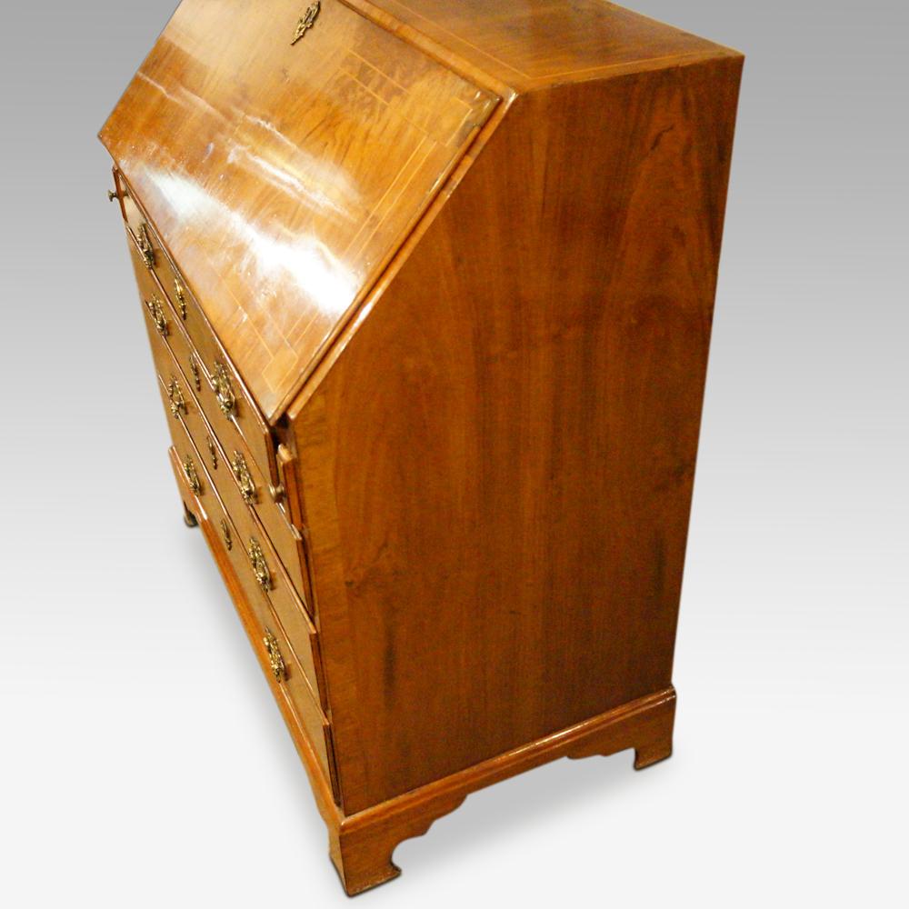 Georgian Walnut Bureau 6