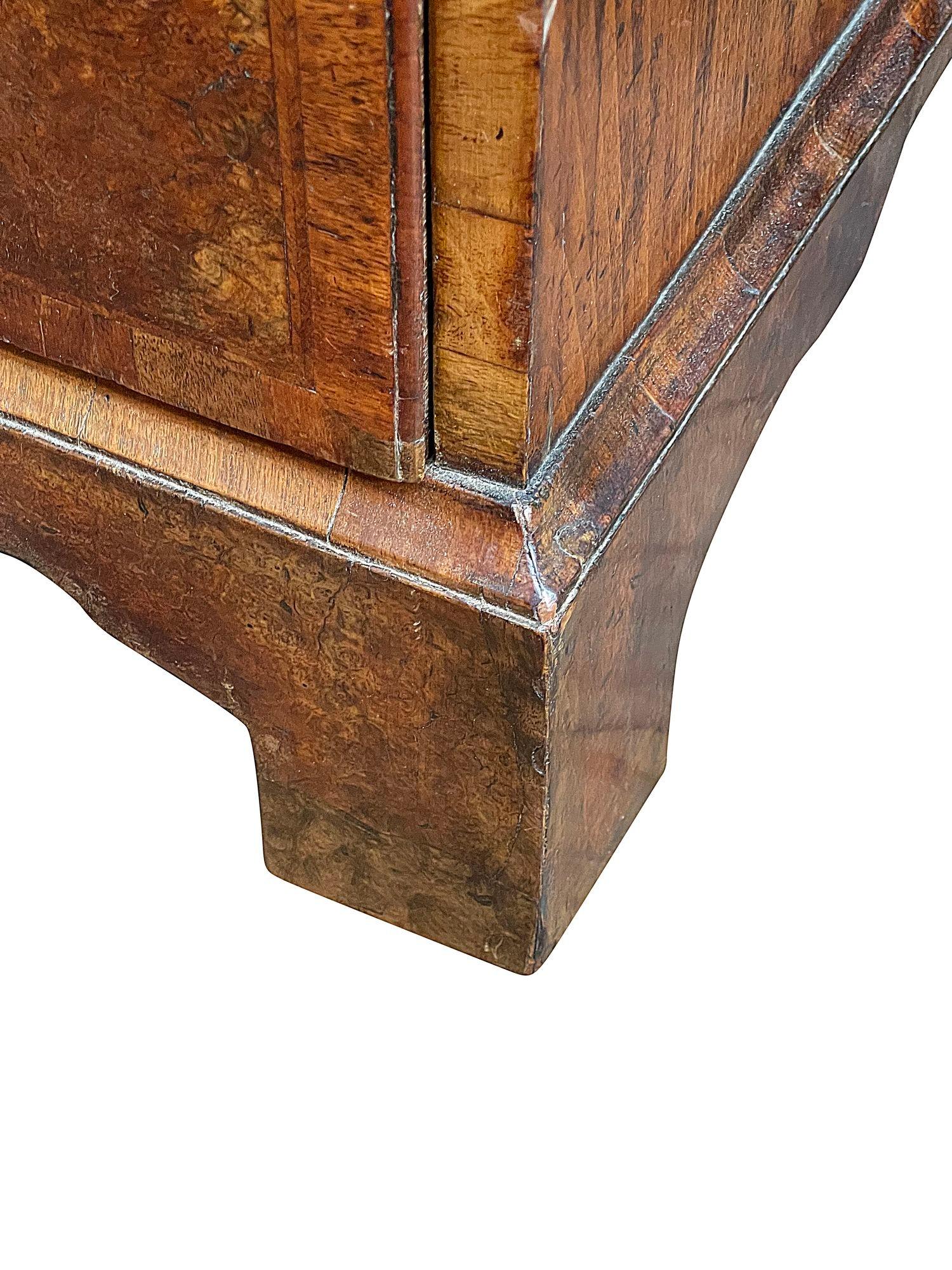 Georgian Walnut Chest on chest with Secretaire, circa 1760 For Sale 1