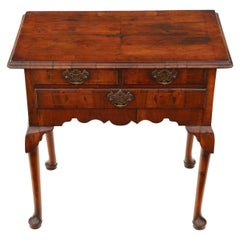 Georgian Walnut Lowboy Writing Table, 18th Century