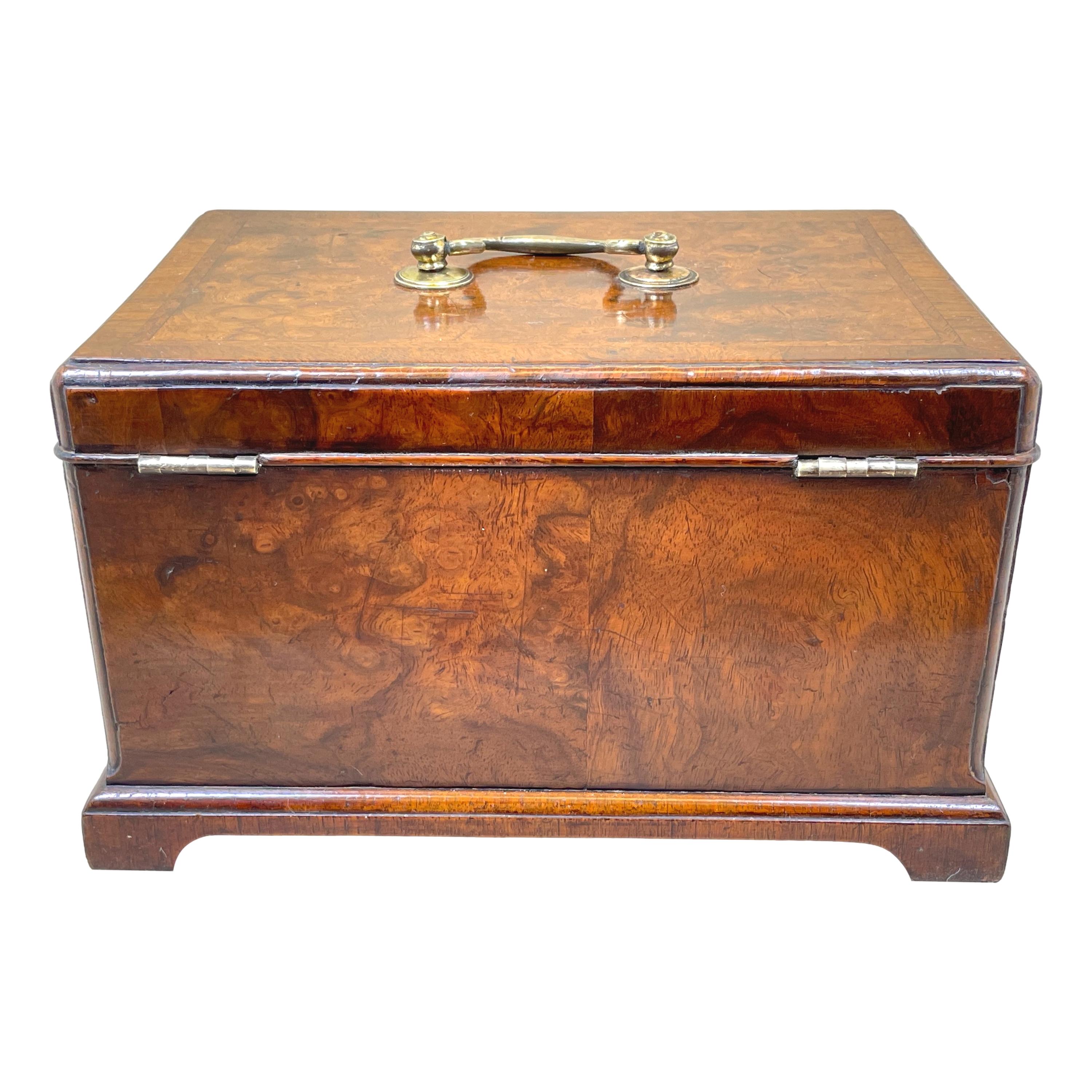 George II Georgian Walnut Tea Caddy