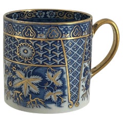 Georgian Wedgwood Coffee Can fine hand painted pattern, impressed mark, Ca 1805