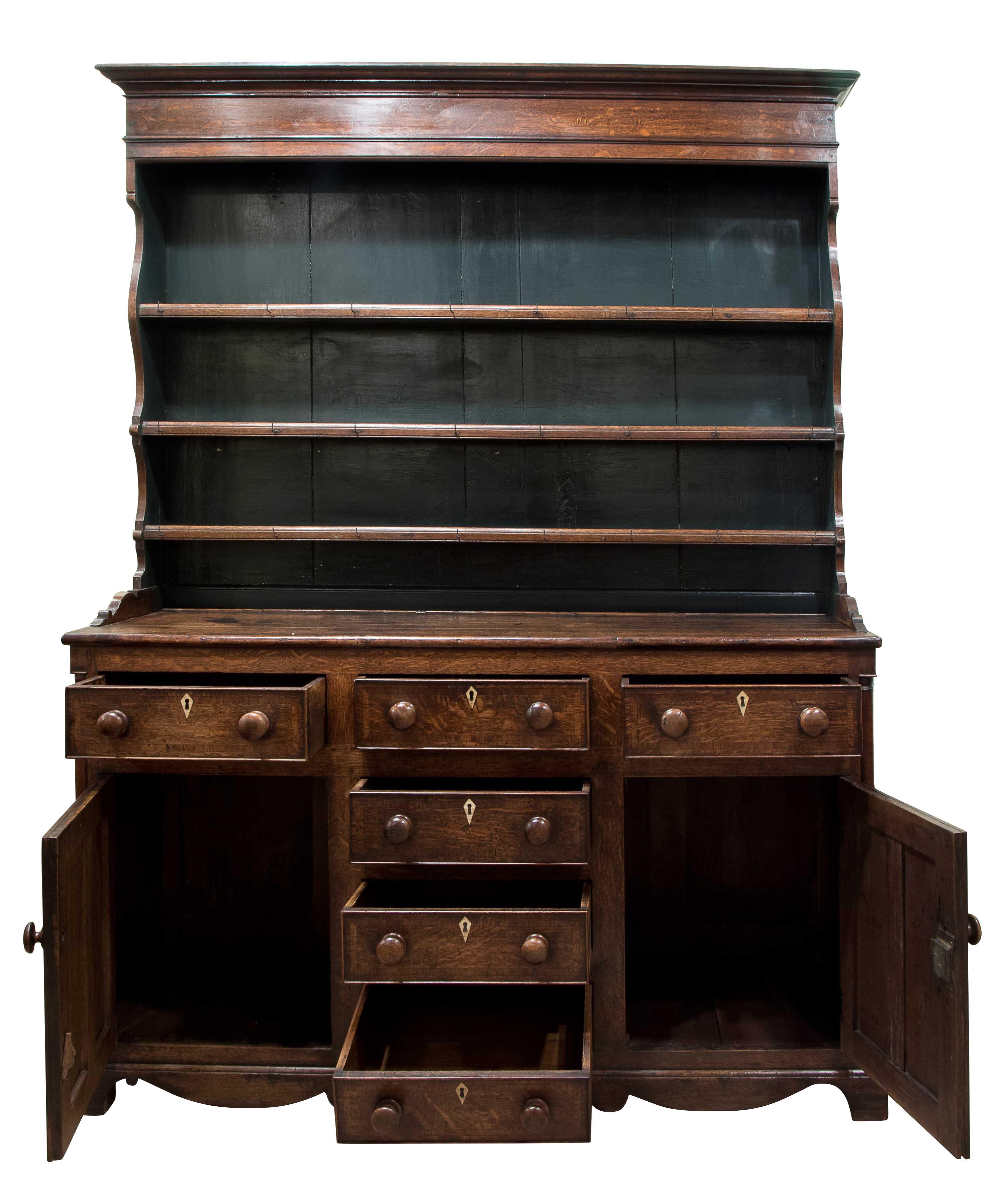 British Georgian Welsh Oak Dresser, circa 1800