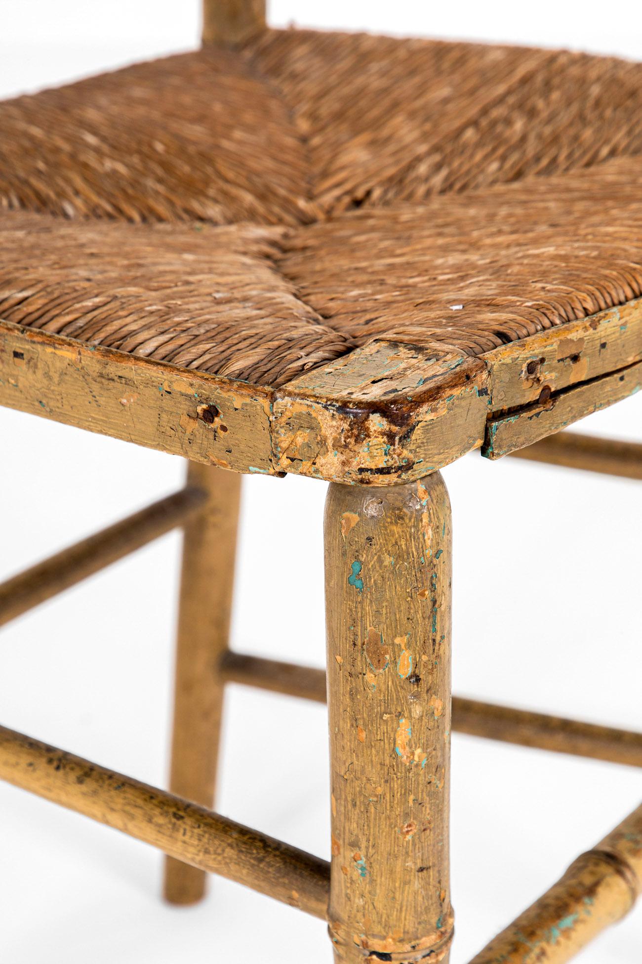 Milieu du XIXe siècle Georgian Wicker Side Chair en vente