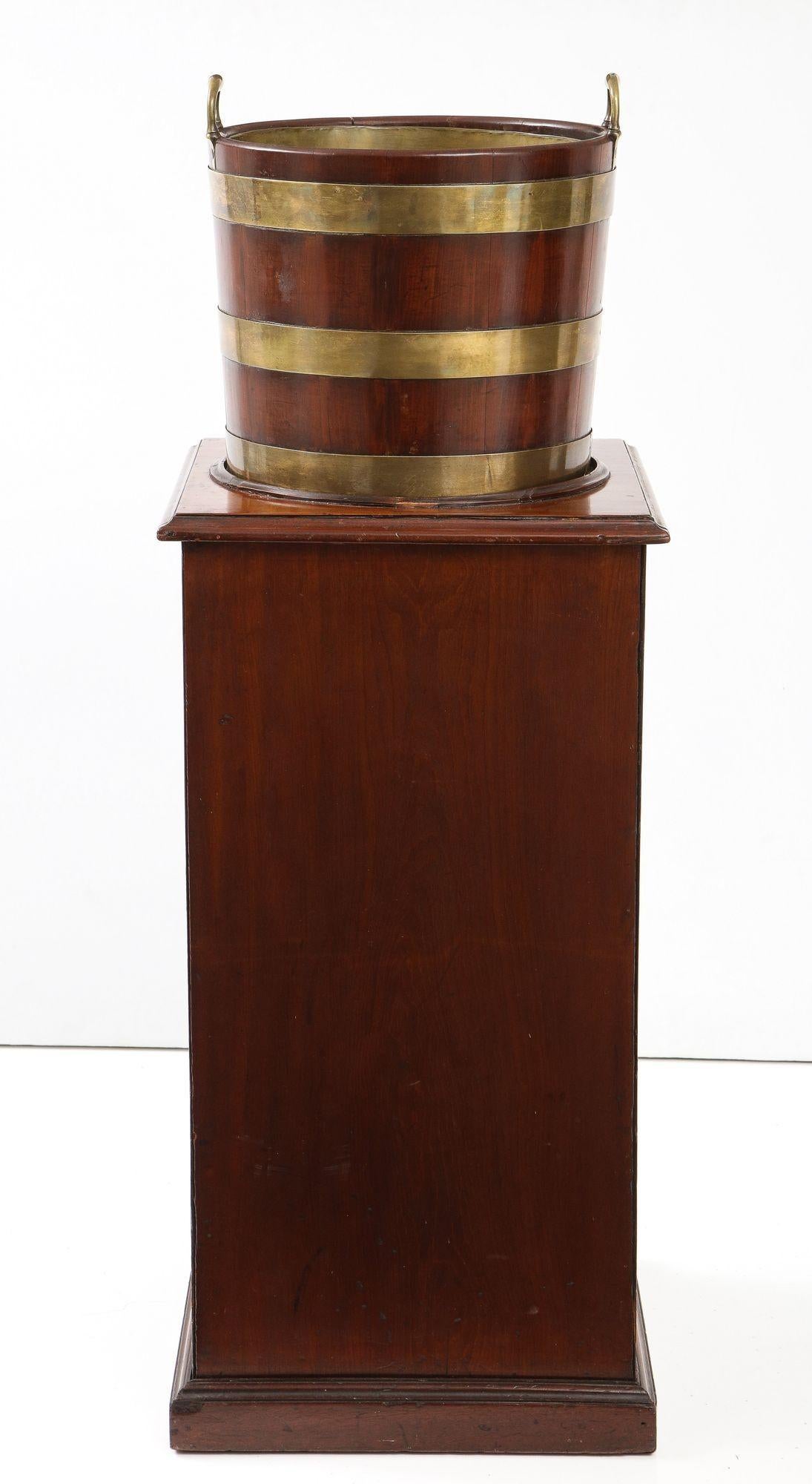 Georgian Wine Cooler and Pedestal Cabinet For Sale 5
