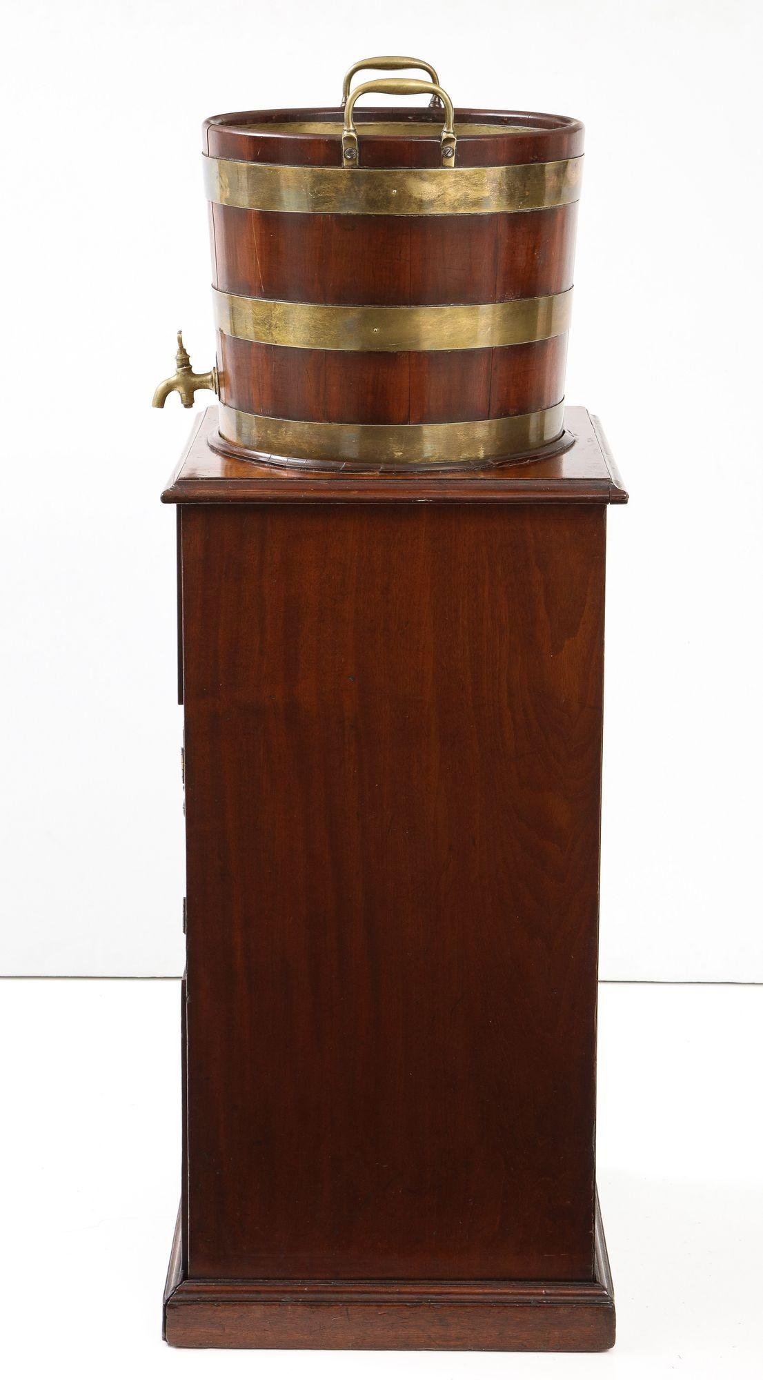Georgian Wine Cooler and Pedestal Cabinet For Sale 6
