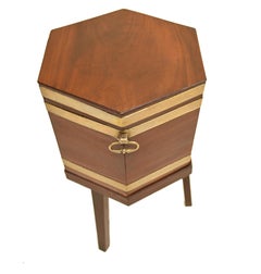 Georgian Wine Cooler Antique Mahogany Chest, 1790