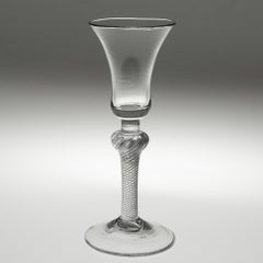 Georgian Wine Glass with Air Twist Stem c1750