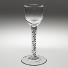 Georgian Wine Glass with Mercury Twist Stem c1750