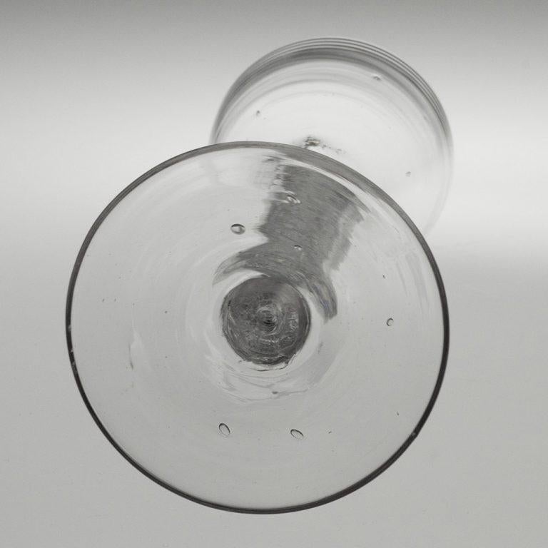Georgian Wine Glass with Mercury Twist Stem c1750 For Sale 1