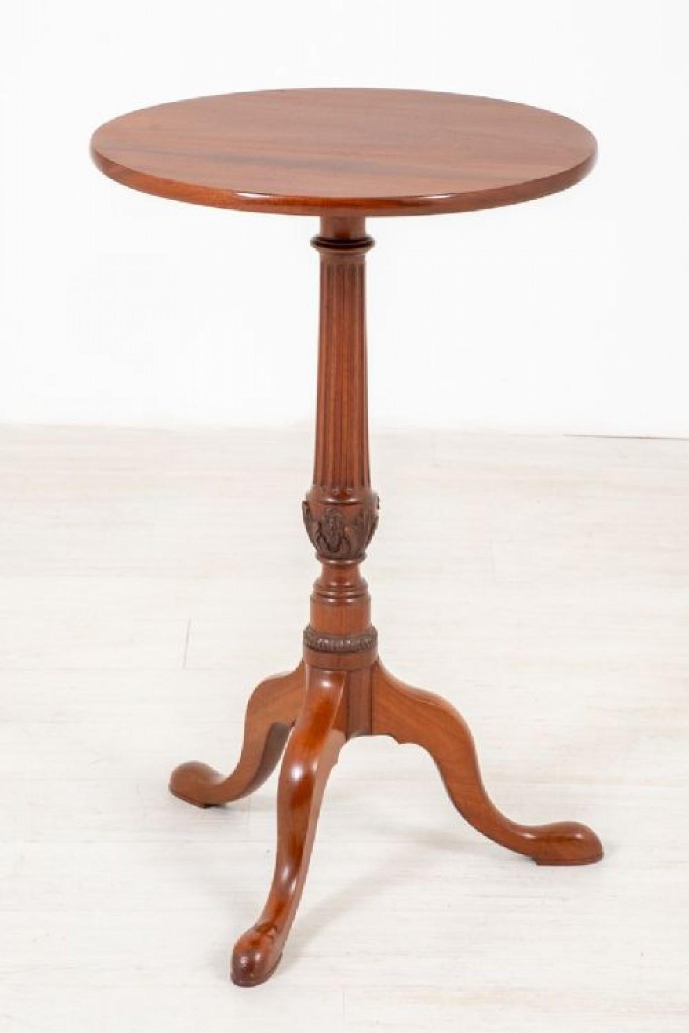Georgian Wine Table Mahogany Side Tables In Good Condition In Potters Bar, GB