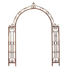 Antique Georgian Wrought Iron Garden Archway