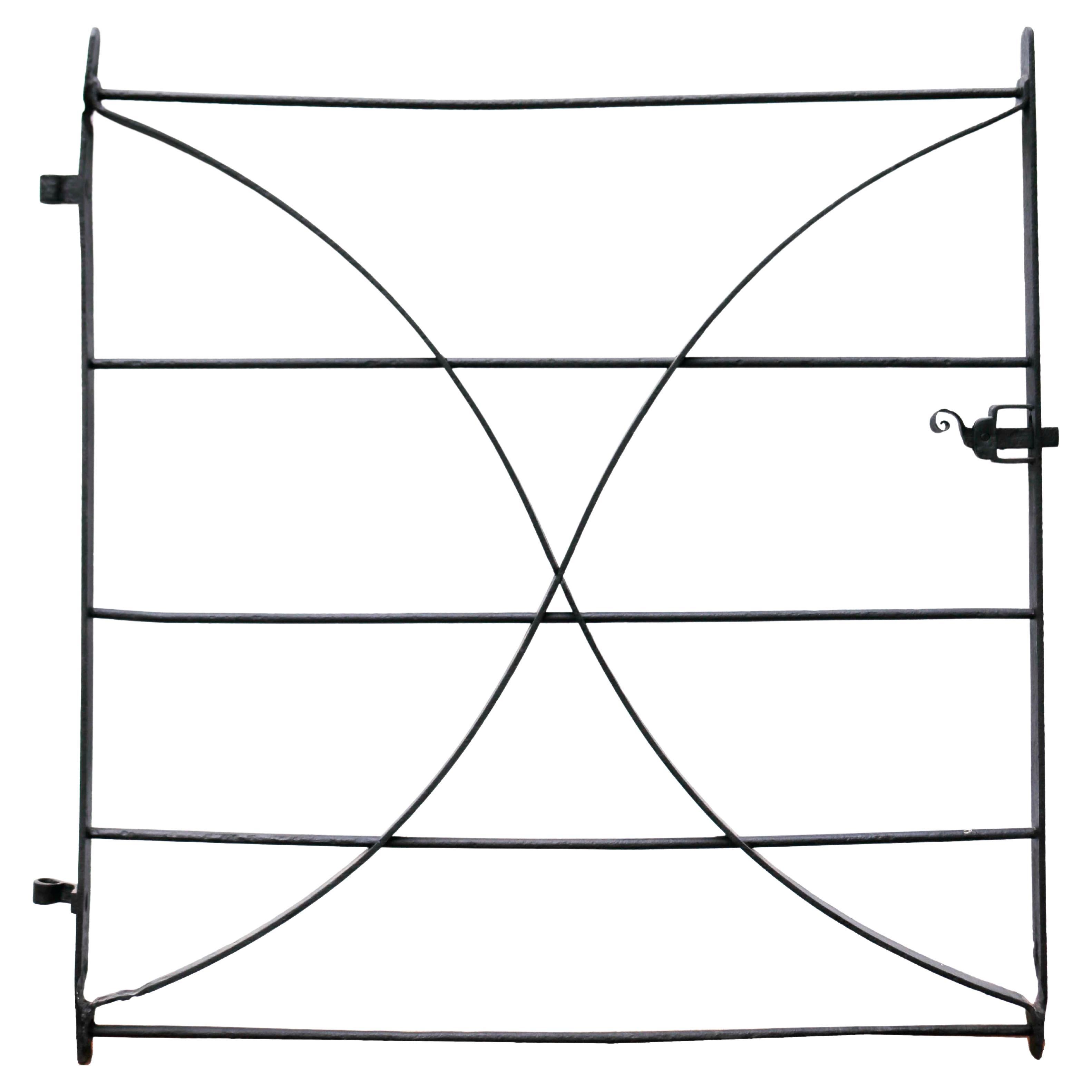 Antique Wrought Iron Garden Gate at 1stDibs