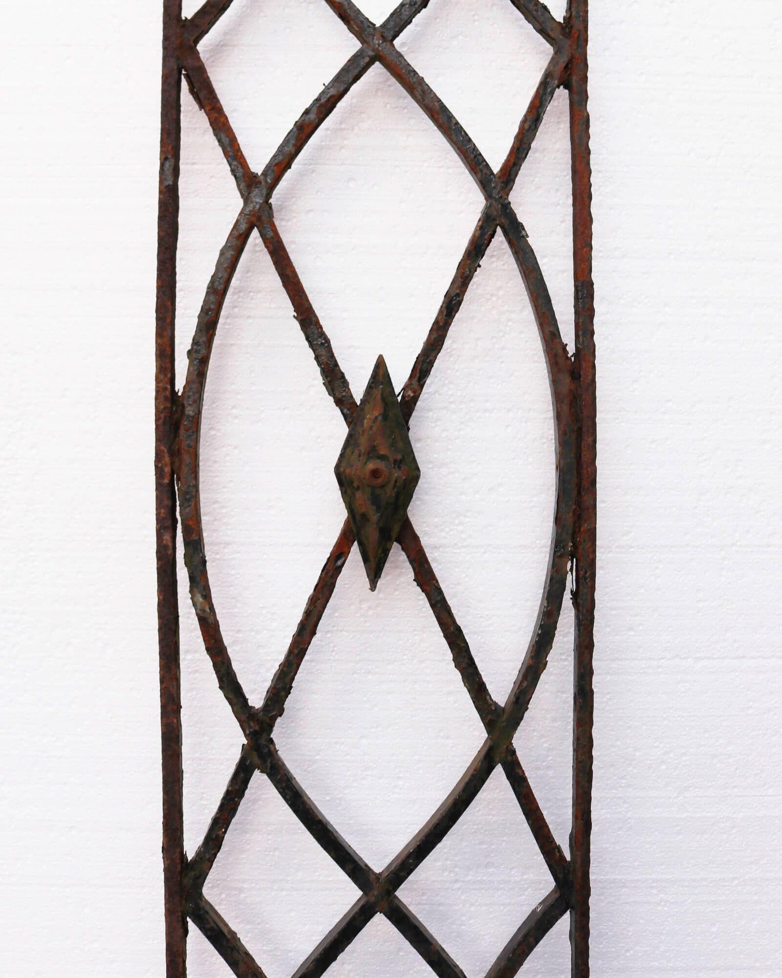 Georgian Wrought Iron Garden Panel In Good Condition For Sale In Wormelow, Herefordshire