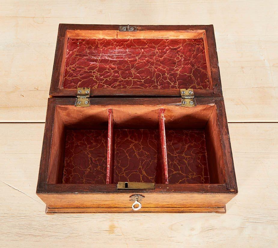 Caja Georgiana de Madera de Tejo en venta 2
