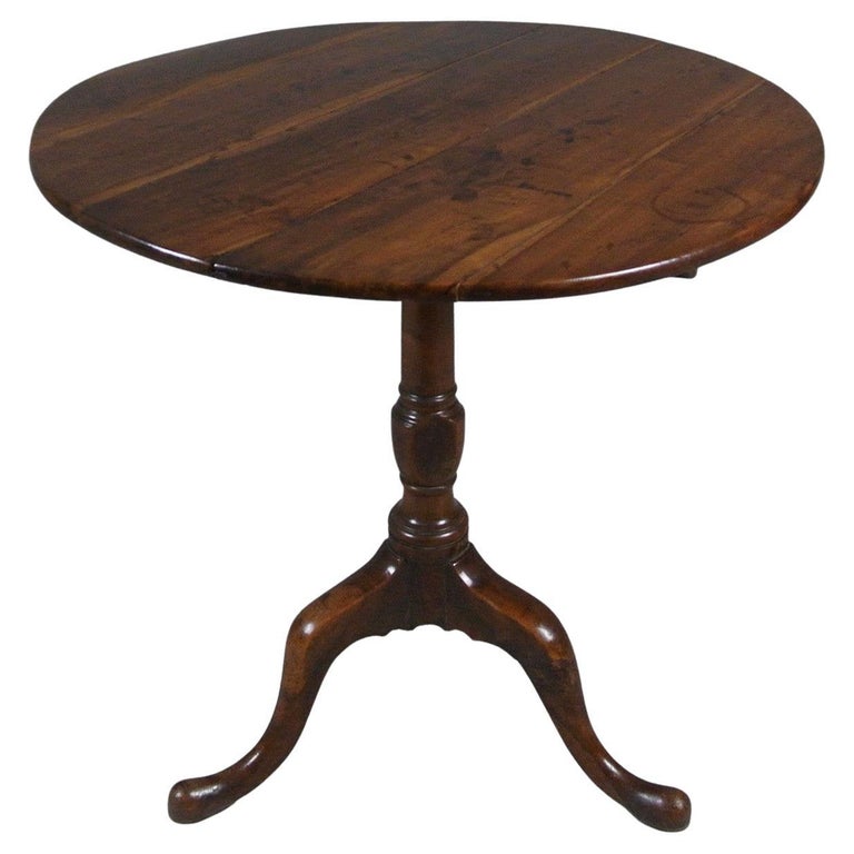Yew Wood Tilt Top Wine Table For Sale at 1stDibs