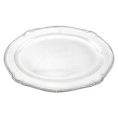 Georgian York Sterling Silver Serving Meat Platter