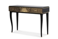 Georgiana Console with Gold-Plated Brass