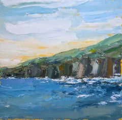 Across the Bay - Cornwall by Georgie Dowling, Contemporary seascape painting