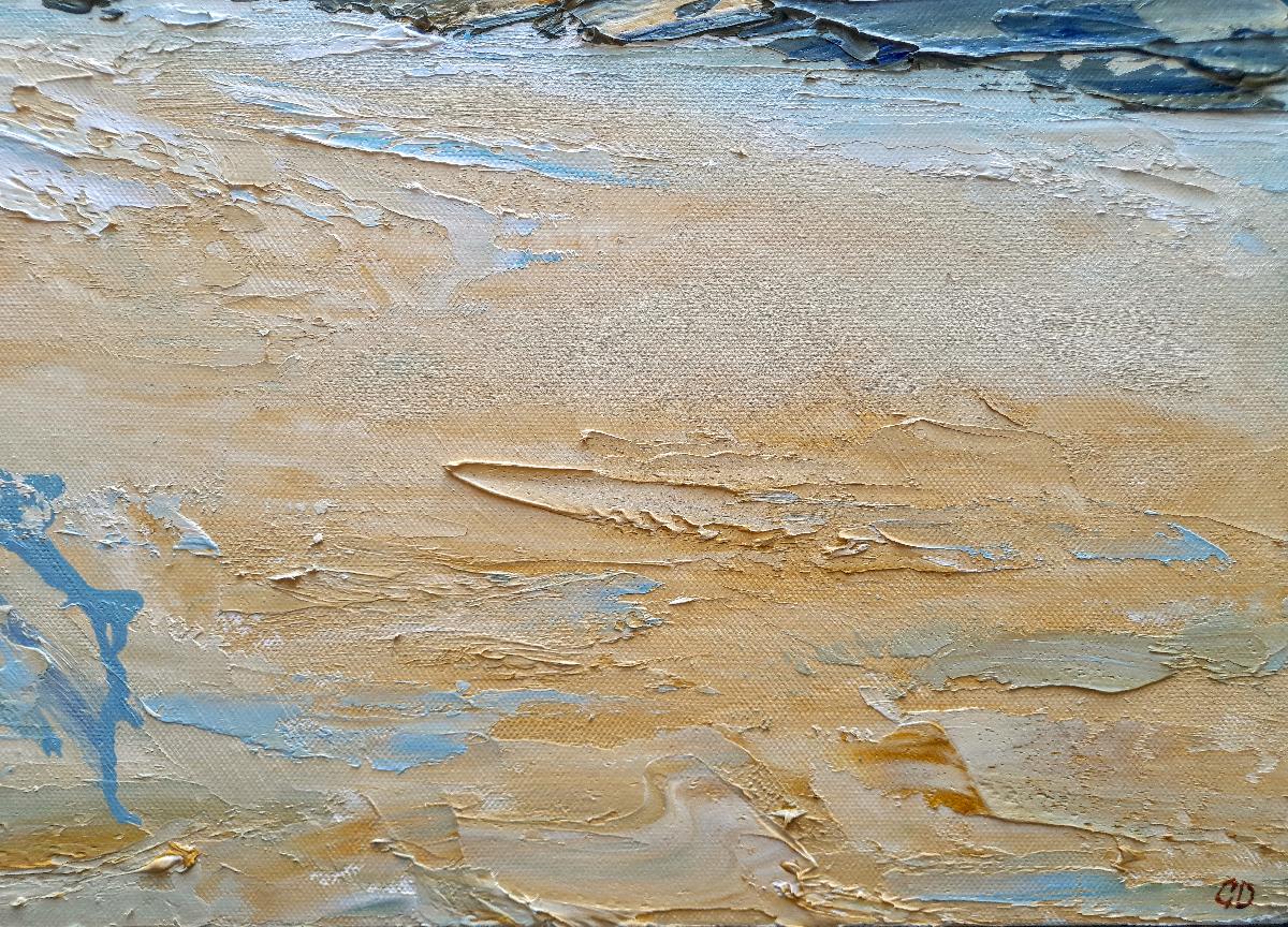 Beautiful Bude por Georgie Dowling [2022]
original y firmado a mano por el artista 
Pintura al óleo sobre lienzo
Tamaño de la imagen: A:75 cm x A:75 cm
Tamaño completo de la obra sin enmarcar: A:75 cm x A:75 cm x P:4cm
Se vende sin enmarcar
Tenga en