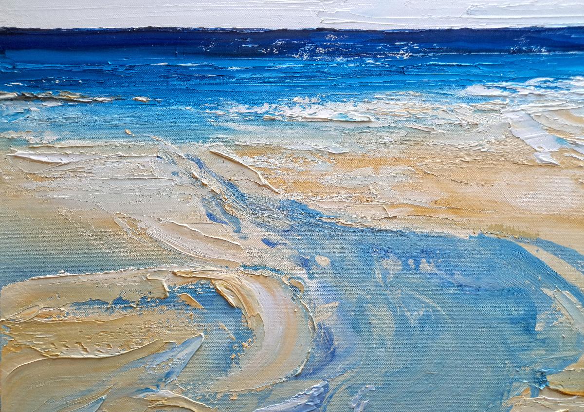 Beautiful Bude por Georgie Dowling, Paisaje marino y costero, Paisaje artístico 2