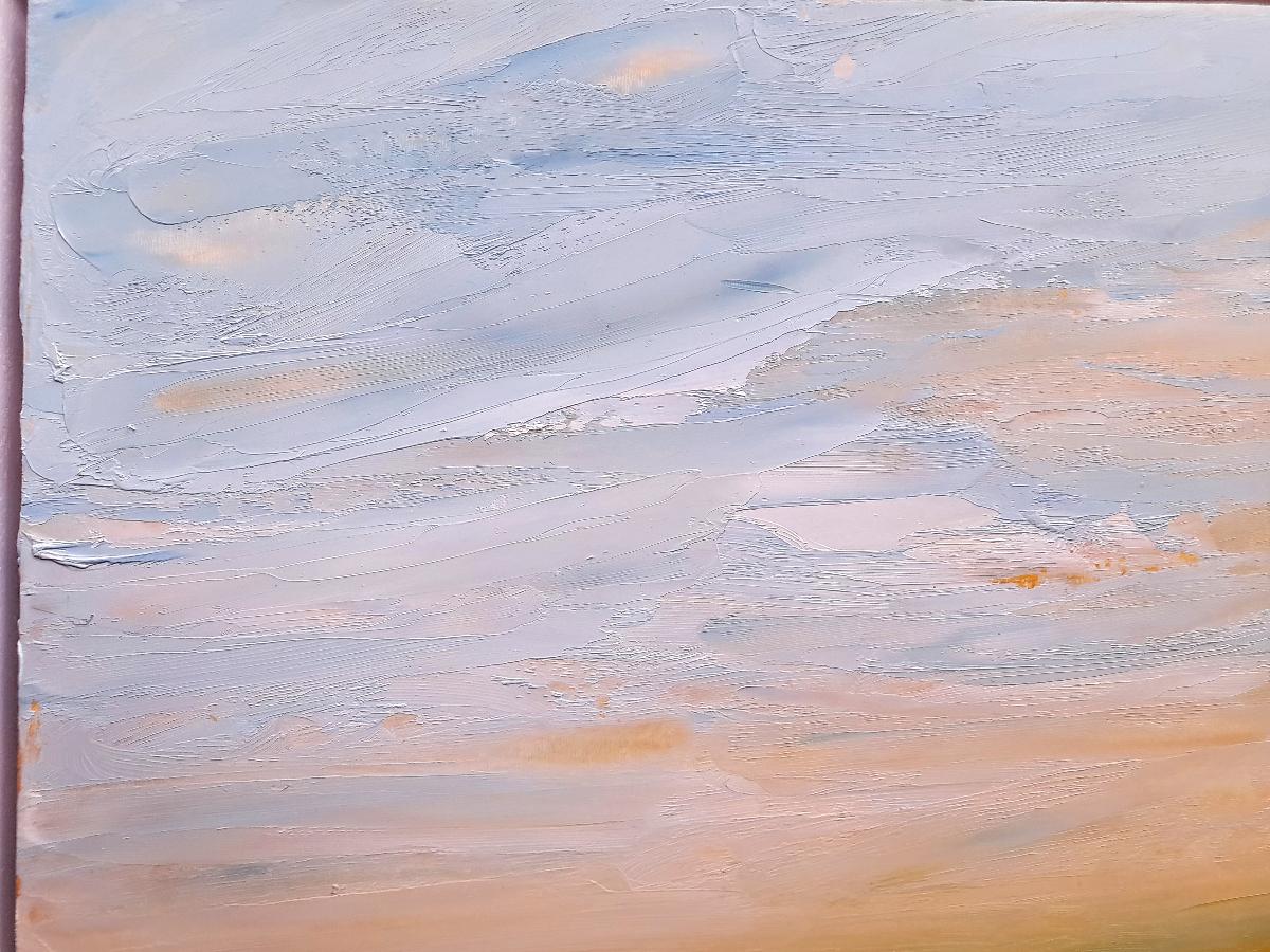 Early Morning Dartmoor by Georgie Dowling, Contemporary landscape painting  - Abstract Painting by Georgie Dowling 