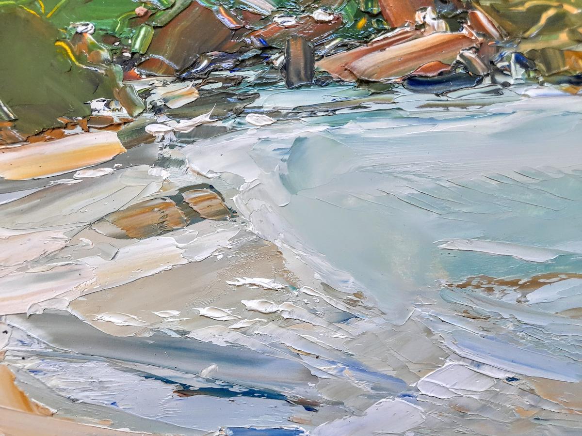 Gwbert Cardigan Bay by Georgie Dowling, Original art, Landscape painting - Impressionist Painting by Georgie Dowling 