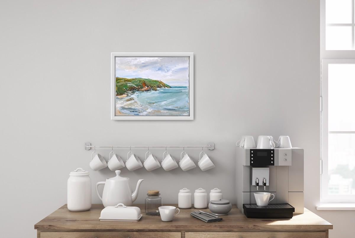 Gwbert Cardigan Bay by Georgie Dowling, Original art, Landscape painting - Painting by Georgie Dowling 