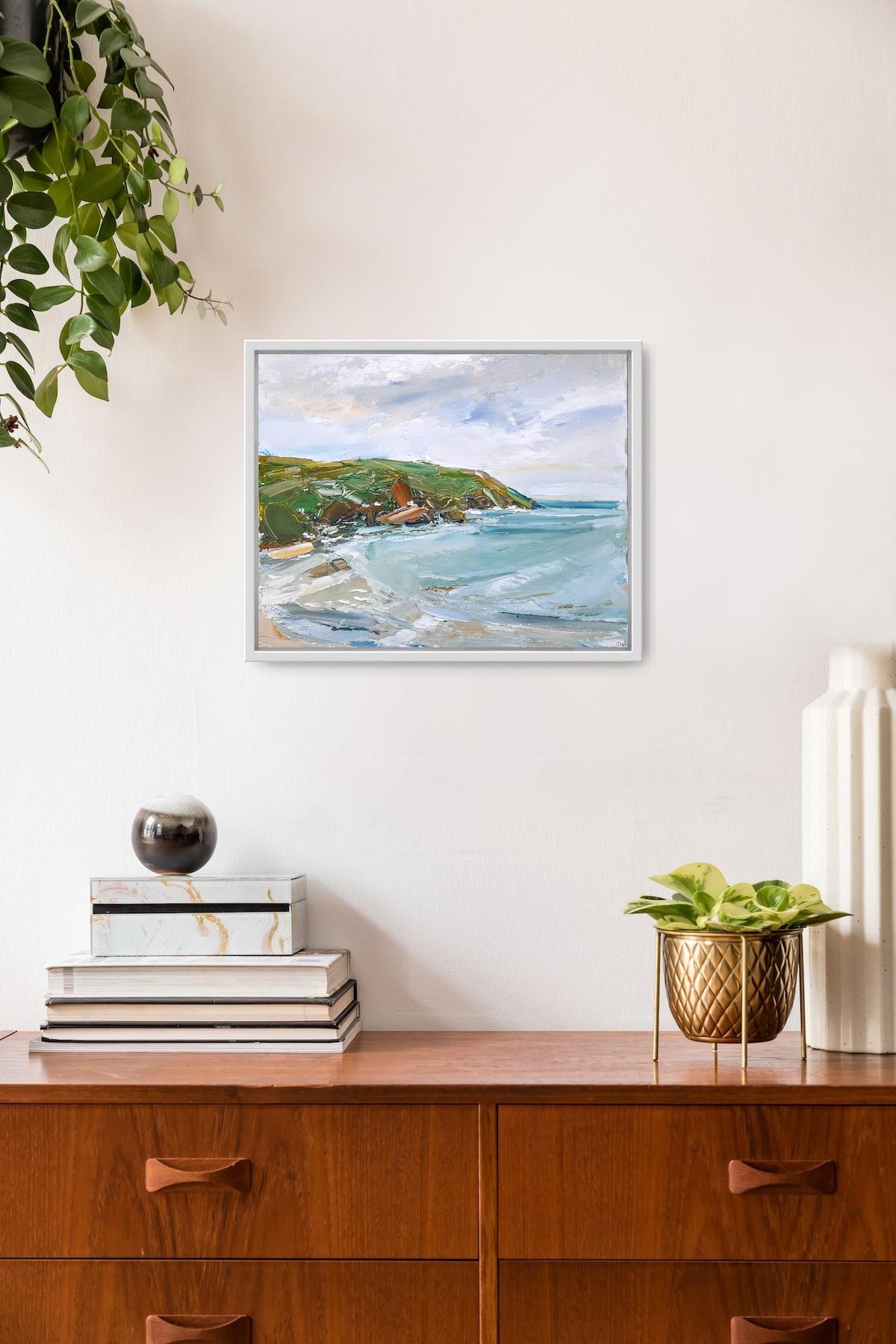 Gwbert Cardigan Bay by Georgie Dowling, Original art, Landscape painting For Sale 2