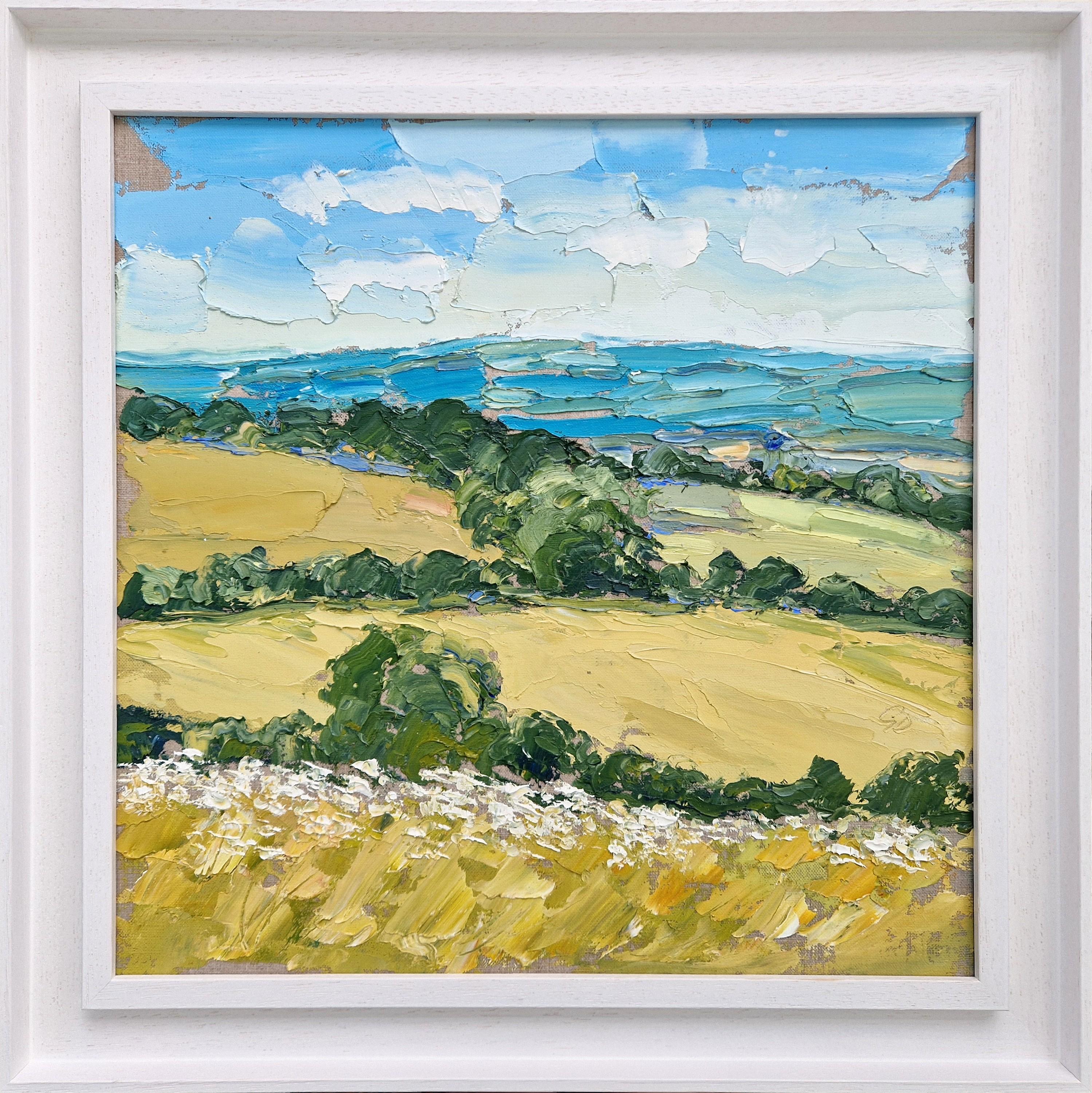 „Rollright Summertime“, Originalgemälde, zeitgenössischer Künstler, Landschaft