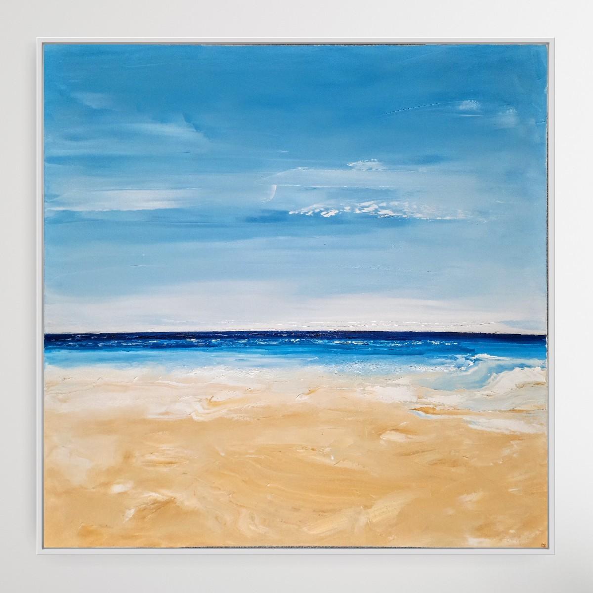Serenity de Georgie Dowling, peinture originale de paysage marin, art côtier - Contemporain Painting par Georgie Dowling 