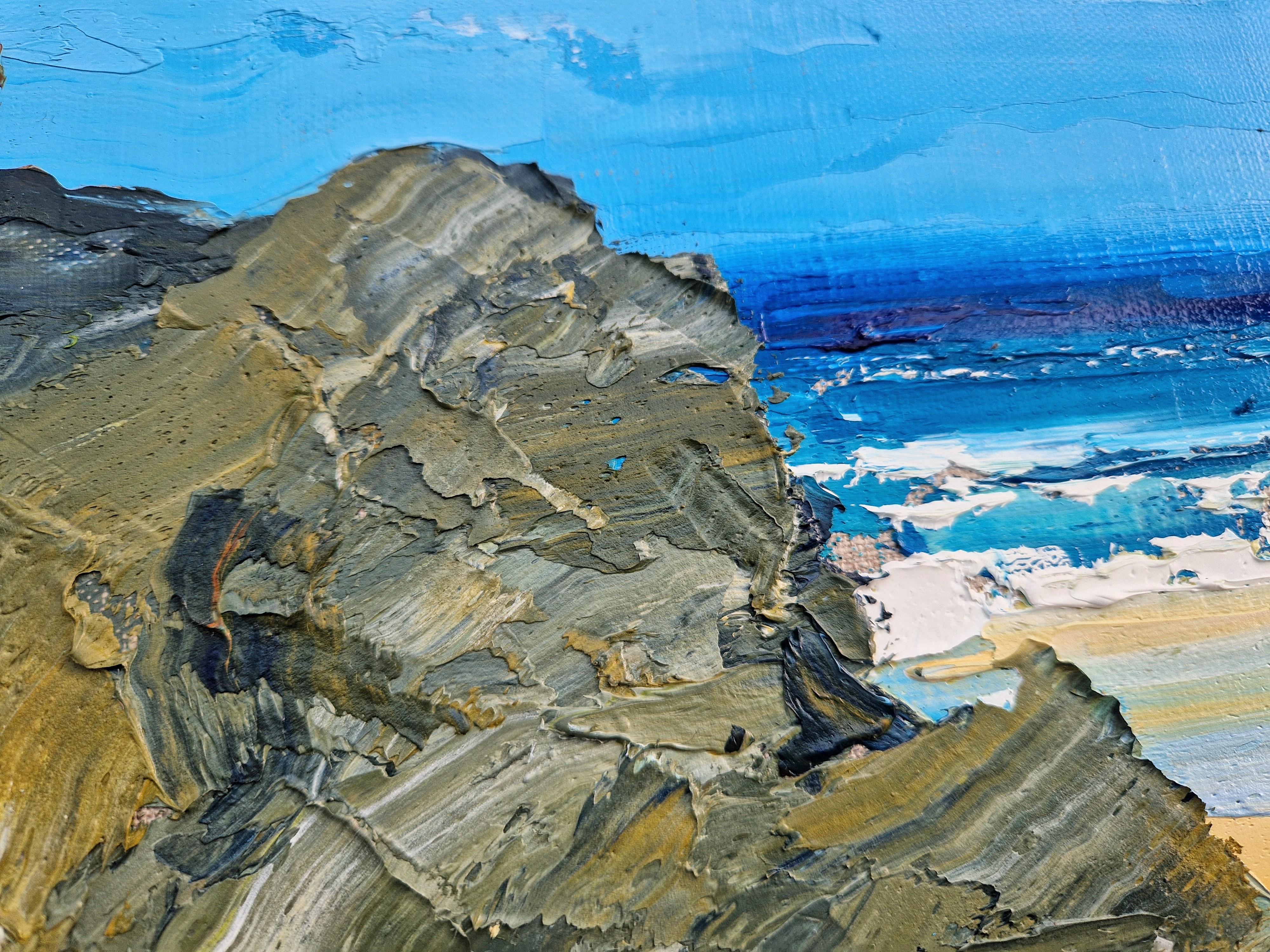 Tommy's Pit, Bude Breakwater, Originalgemälde, Zeitgenössischer Künstler im Angebot 2