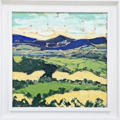 Vistas desde «The Kymin II», pintura original, artista contemporáneo, paisaje