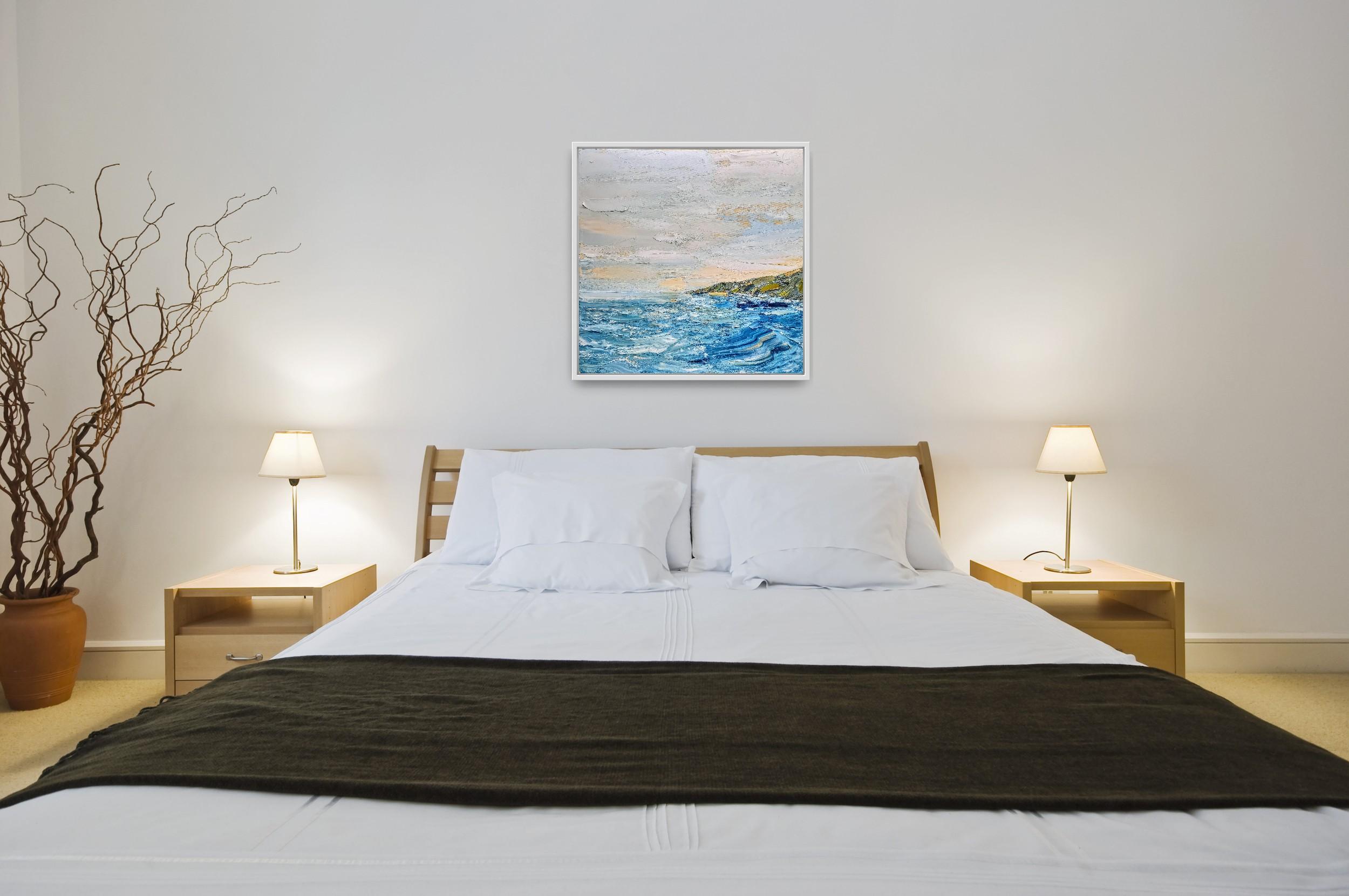 A casa nei promontori, Cornovaglia, Quadro originale, Contemporaneo, Paesaggio marino in vendita 4