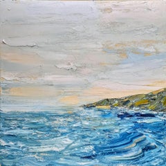 At home in the headlands, Cornwall, peinture originale, Contemporary, Seascape