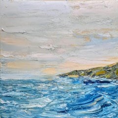 A casa nei promontori, Cornovaglia, Quadro originale, Contemporaneo, Paesaggio marino
