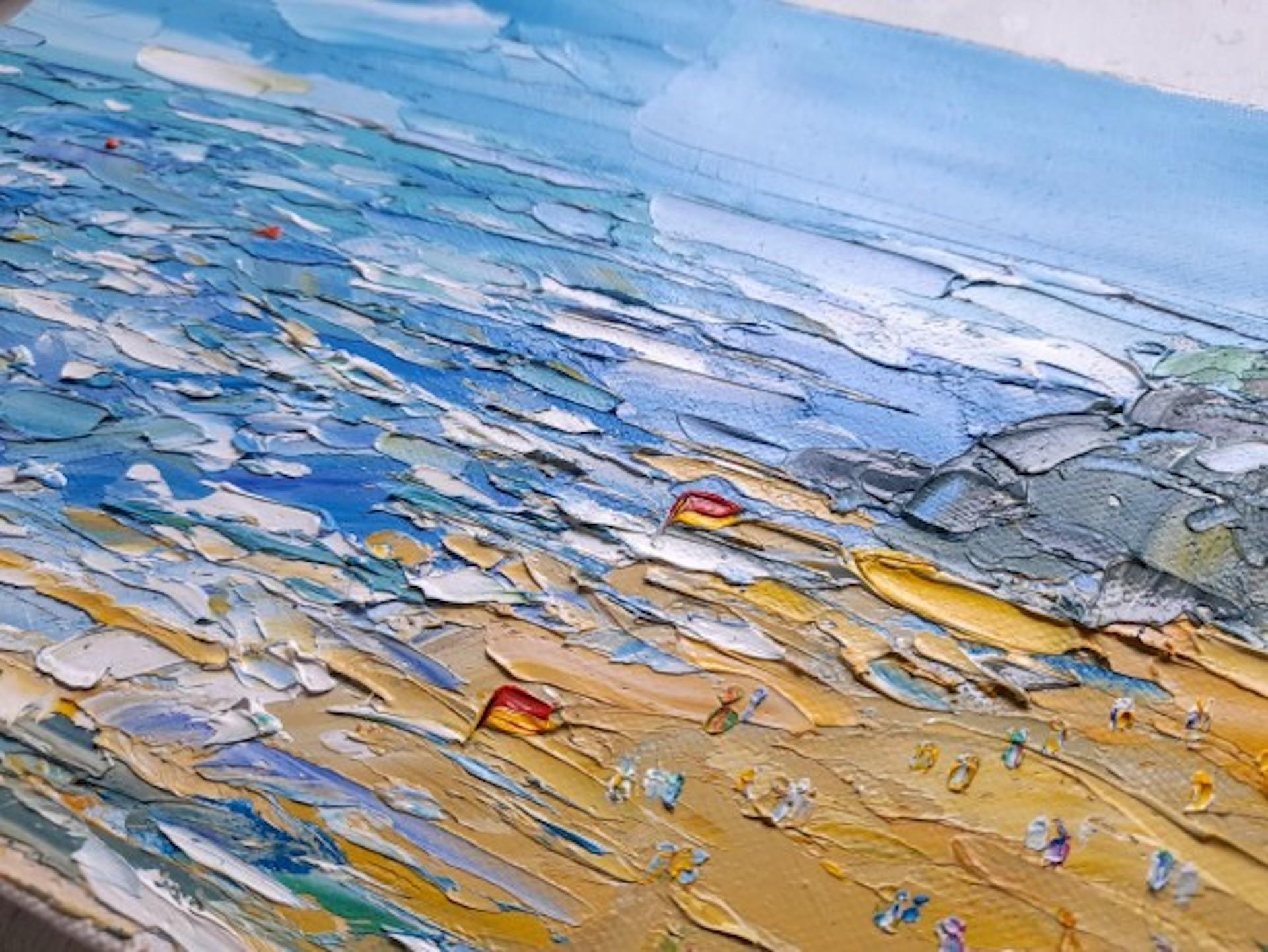 Bude Beach IIII, Georgie Dowling, Original Coastal Beach Painting, Landscape Art 1