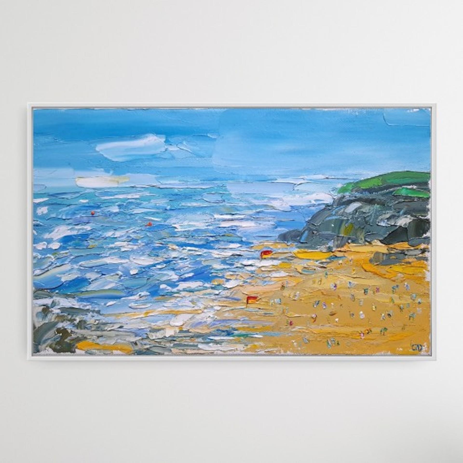 Bude Beach IIII, Georgie Dowling, Original Coastal Beach Painting, Landscape Art 2