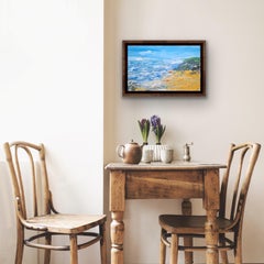 Playa de Bude IIII, Pintura original de playa costera, Arte paisajístico con textura