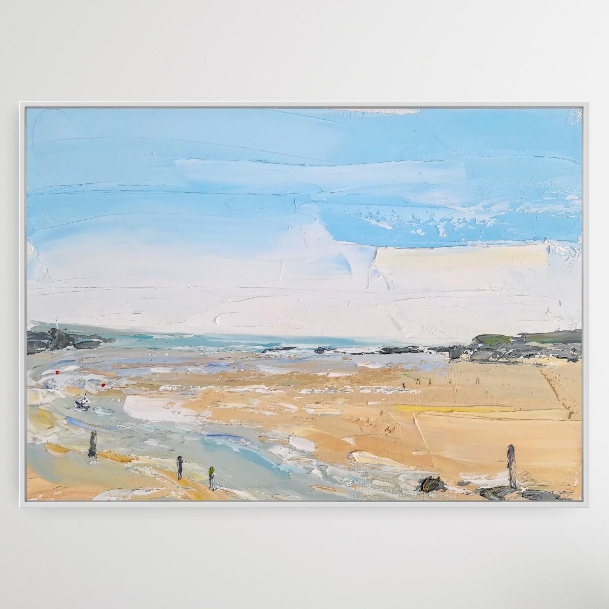 Bude in October - Impressionist Painting by Georgie Dowling