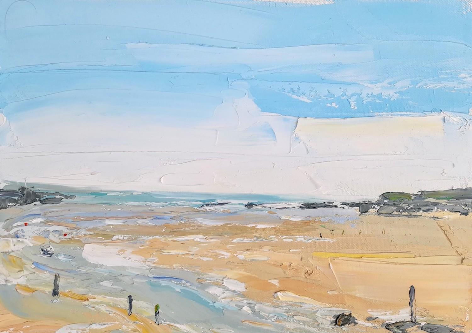 Georgie Dowling Landscape Painting - Bude in October