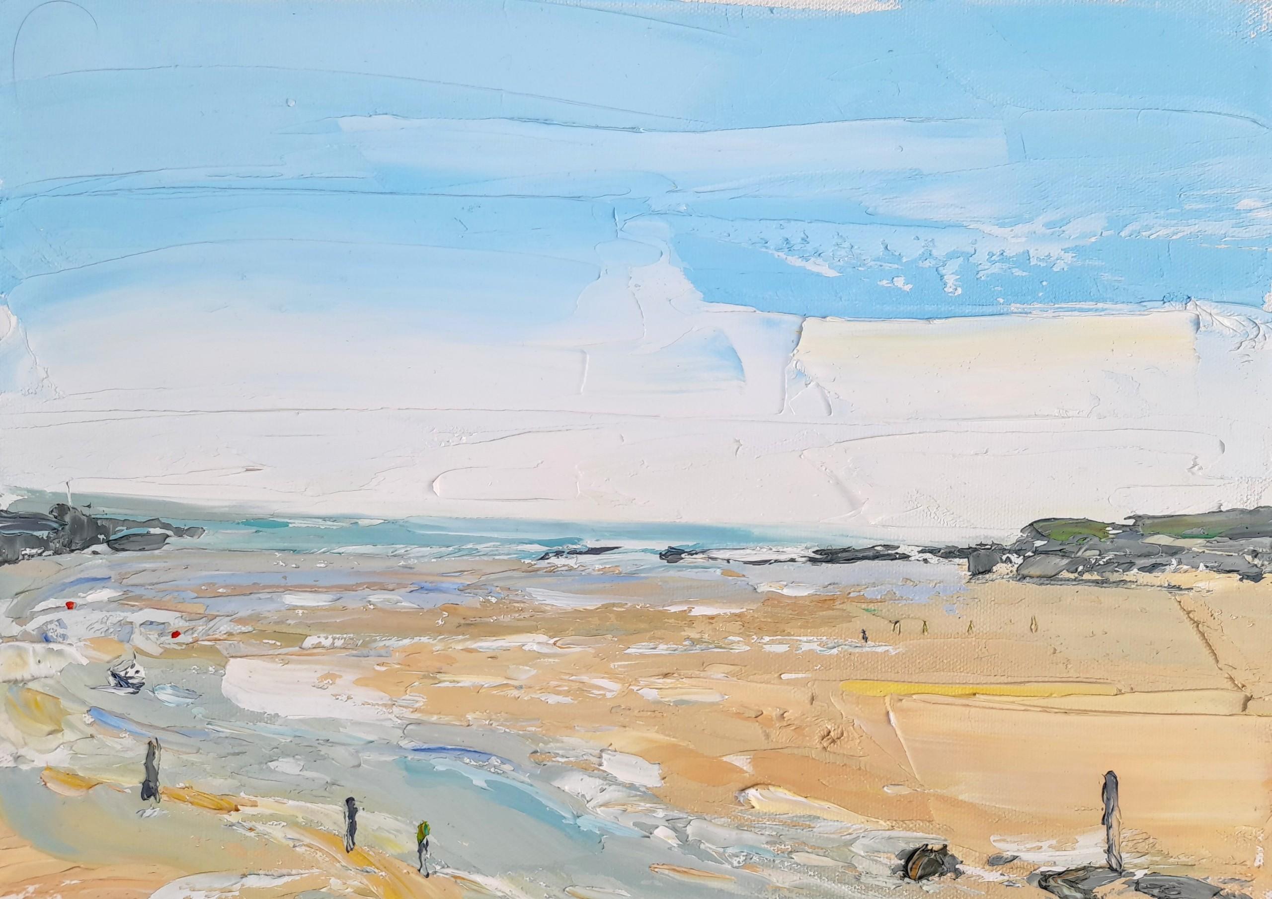 Georgie Dowling Abstract Painting - Bude in October