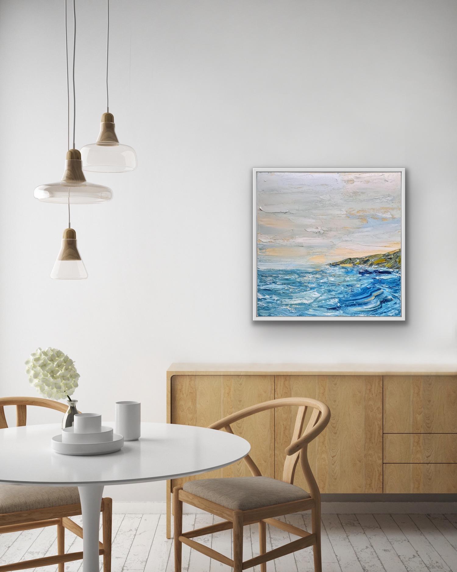 Georgie Dowling, At Home in the Headland, Impressionist Style Seascape Painting For Sale 6