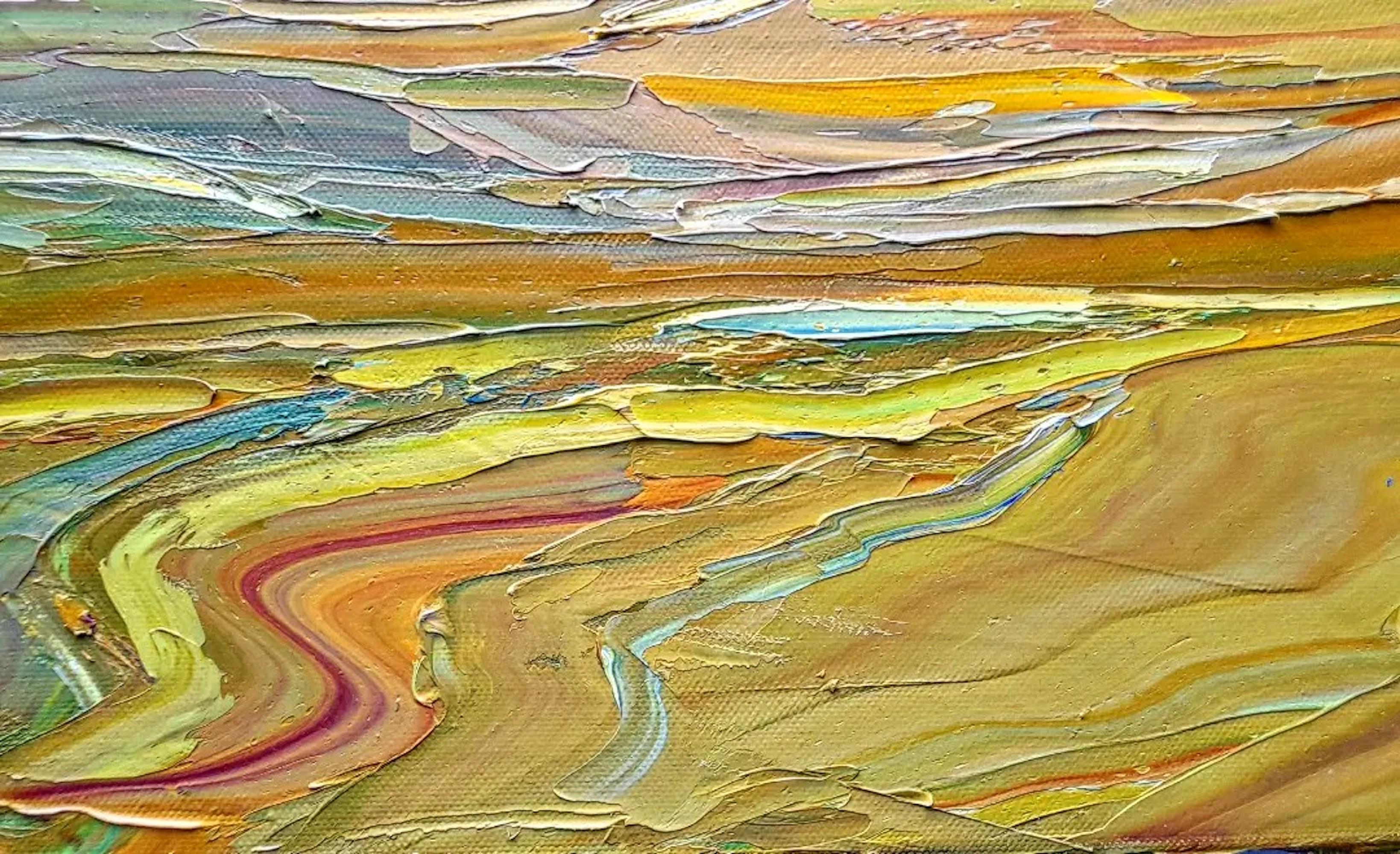 Georgie Dowling, Morning Through Dartmoor, peinture de paysage Panoramic en vente 4