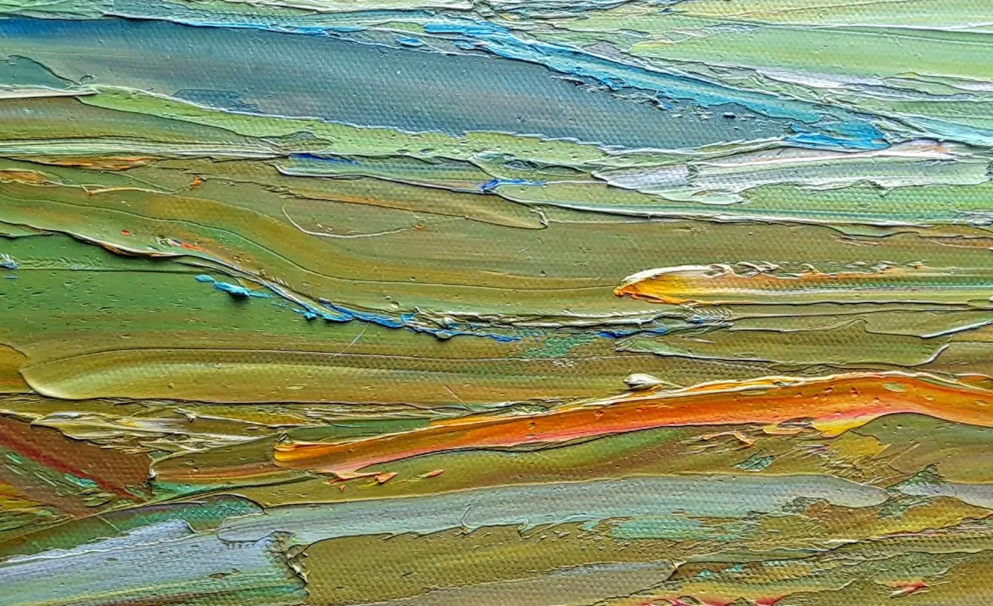 Georgie Dowling, Morning Through Dartmoor, peinture de paysage Panoramic en vente 5