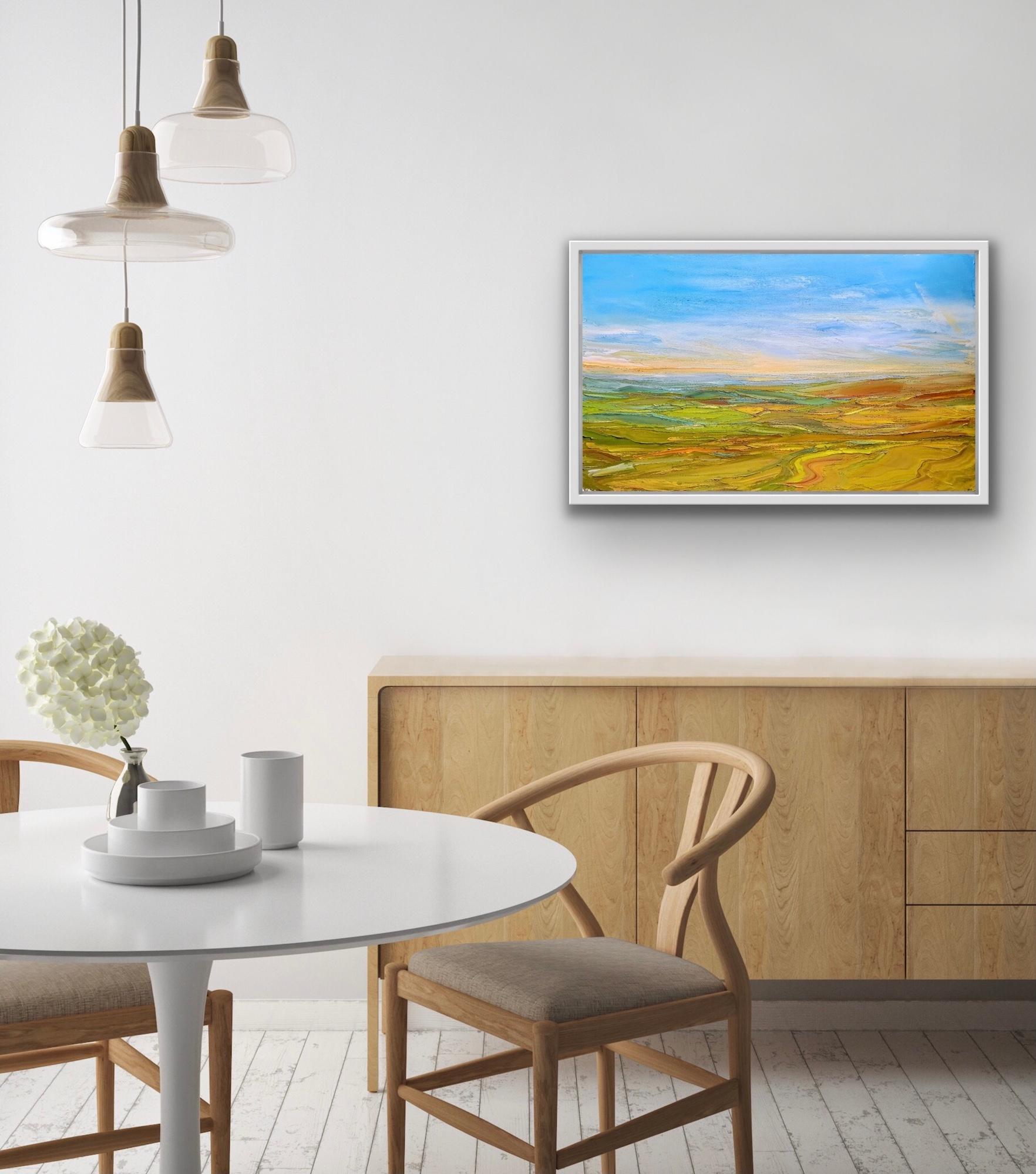 Georgie Dowling, Morning Through Dartmoor, peinture de paysage Panoramic en vente 7