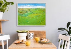 Georgie Dowling, Rolling hills near Banbury, Original landscape painting