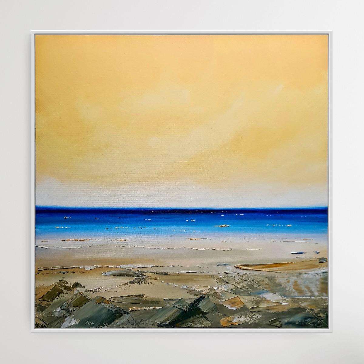 Gloaming Coast, seascape art, beech art, original art, affordable art For Sale 2