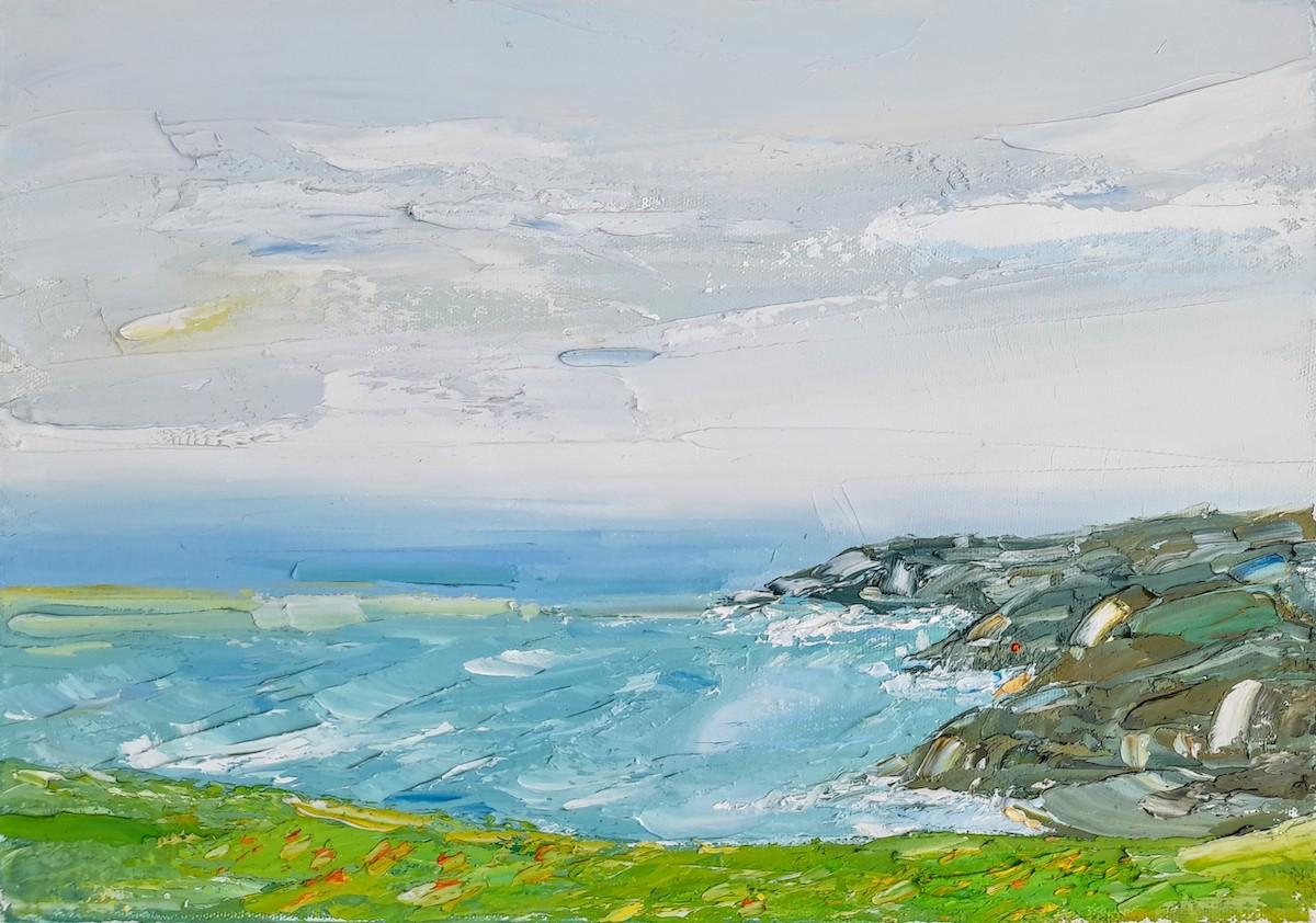 Georgie Dowling Landscape Painting - Memories of Cornwall