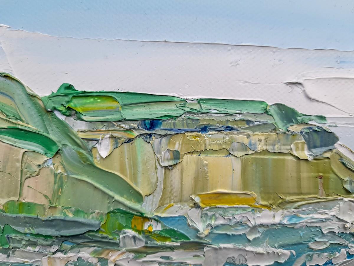 Rock-A-Nore beach, Hastings - Expressionist Painting by Georgie Dowling