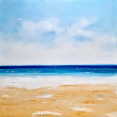 Serene Summer Days, Original Cornish Painting, Coastal Art, Seascape Painting
